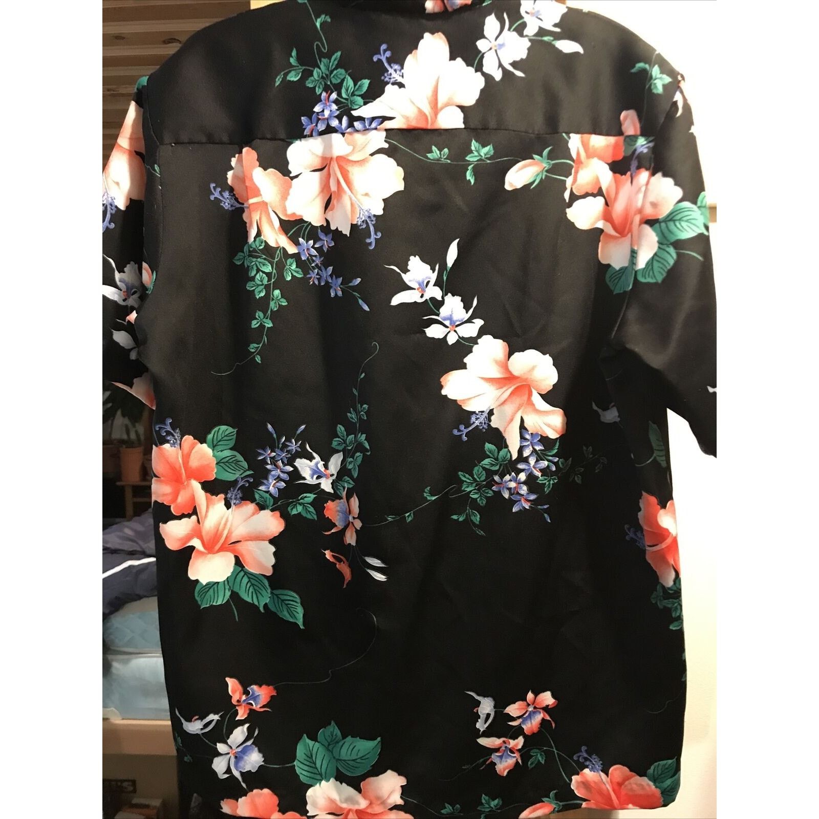 Other Hawaii Nei Honolulu Vintage Men’s L Black Floral SS Shirt Size US L / EU 52-54 / 3 - 11 Thumbnail