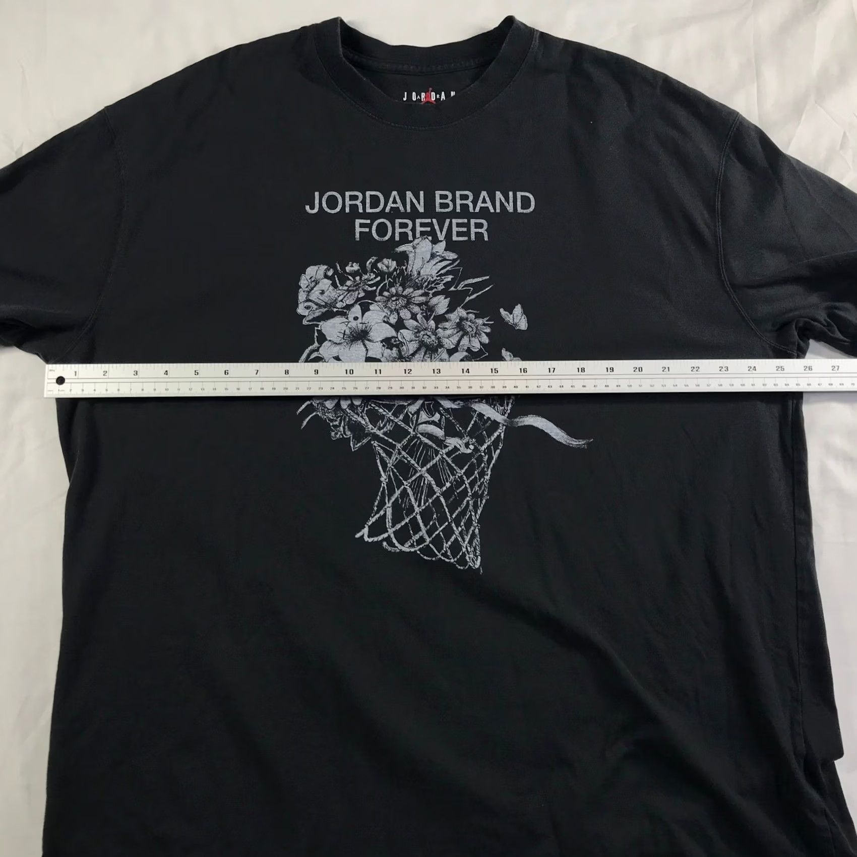 Jordan Brand Jordan Brand Nike Forever Floral Basketball Hoop Graphic T-Shirt Mens XL Black Size US XL / EU 56 / 4 - 3 Thumbnail