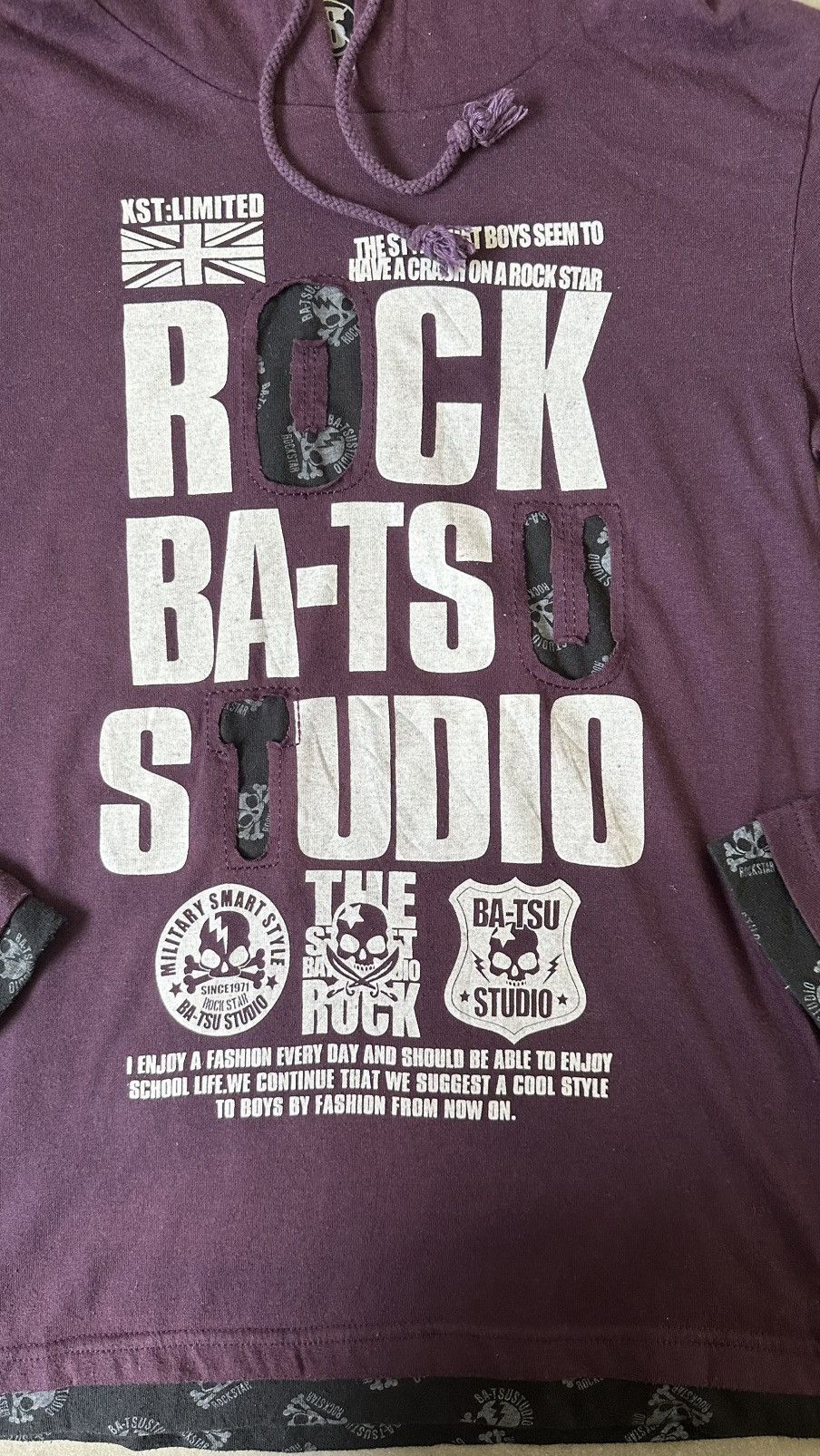 Japanese Brand VINTAGE ROCK BA-TSU STUDIO SKULL FIT HOODIE Size US S / EU 44-46 / 1 - 2 Thumbnail