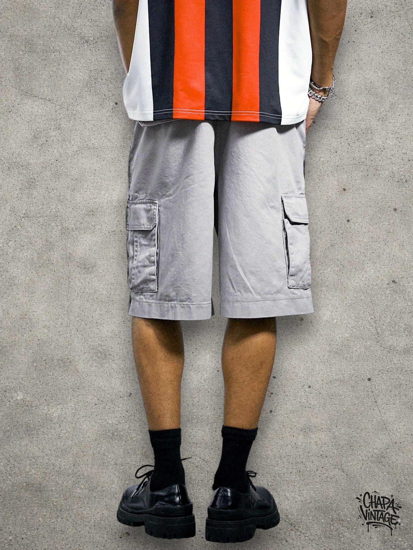 Japanese Brand Cargo gray shorts Size US 32 / EU 48 - 4 Thumbnail