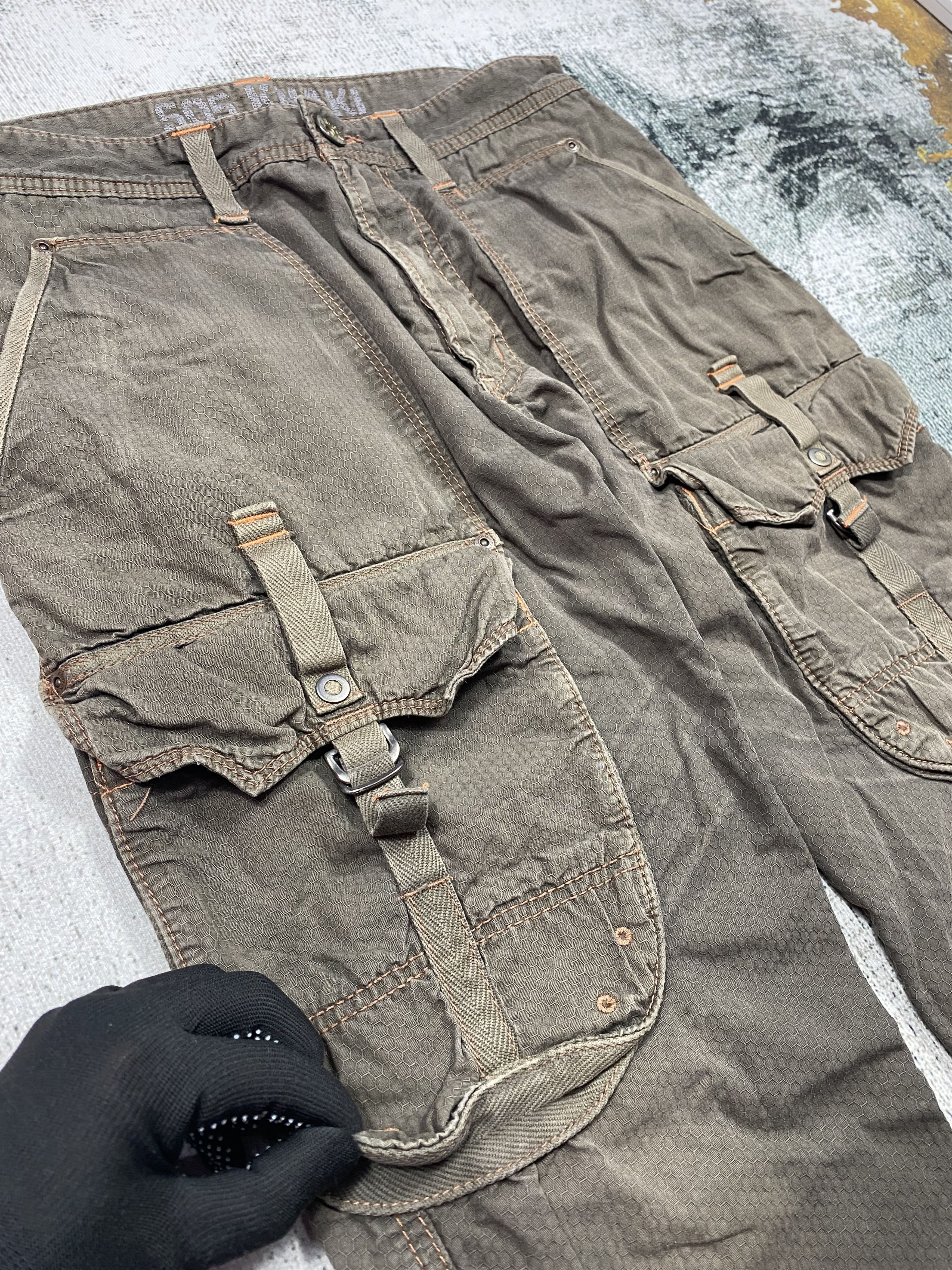Edwin × Japanese Brand × Vintage Edwin Combat Tactical Cargo Pants Multi Pocket Bondage Size US 32 / EU 48 - 4 Thumbnail