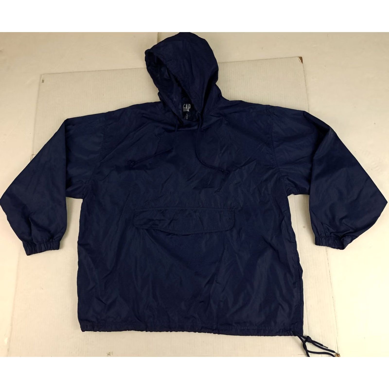 Gap VINTAGE Gap Windbreaker Hooded Nylon Pouch Pocket Jacket Unisex Adults Large Blue 90s Size US L / EU 52-54 / 3 - 2 Thumbnail
