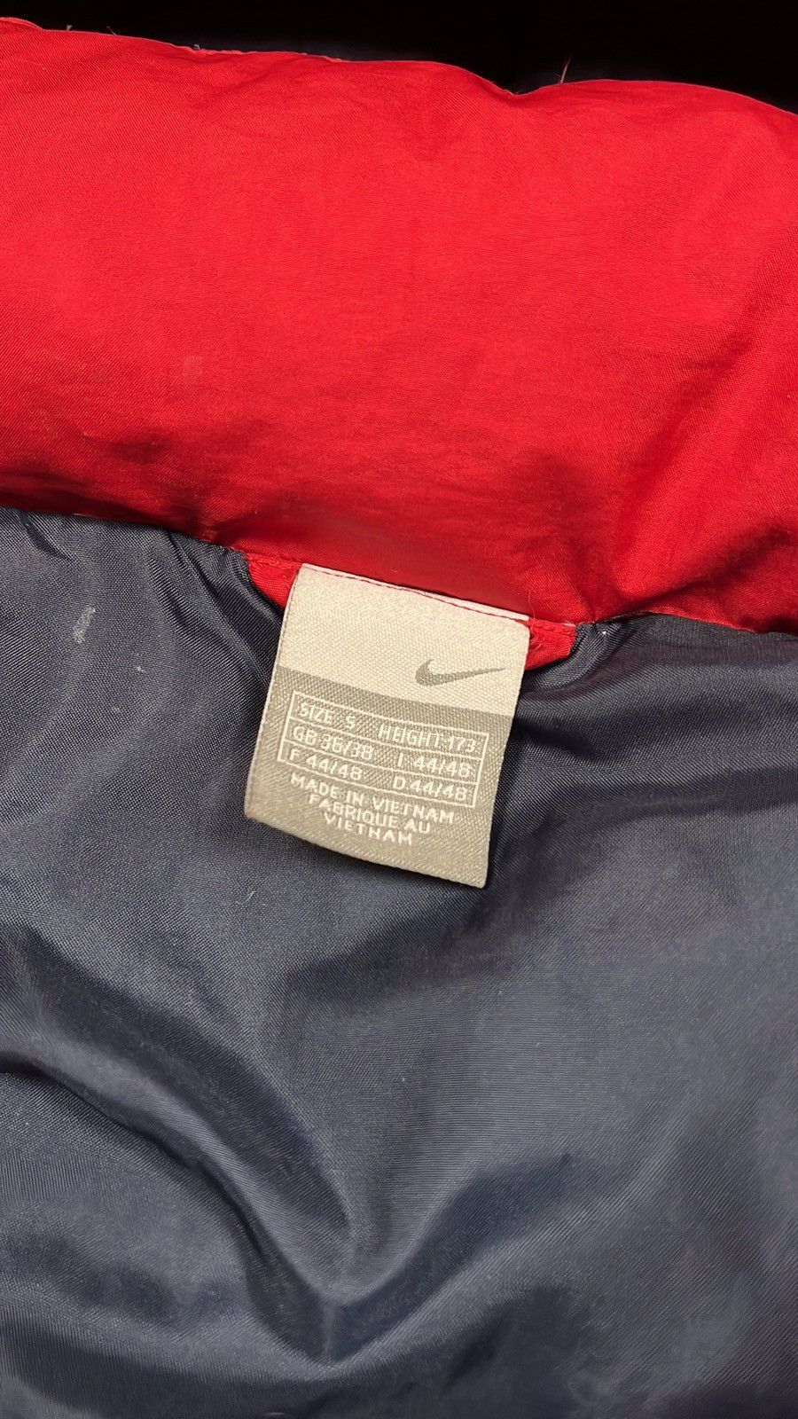 Nike × Vintage 00s Vintage Nike Mini Swoosh Y2K Duck Down Puffer Jacket Size US M / EU 48-50 / 2 - 9 Thumbnail