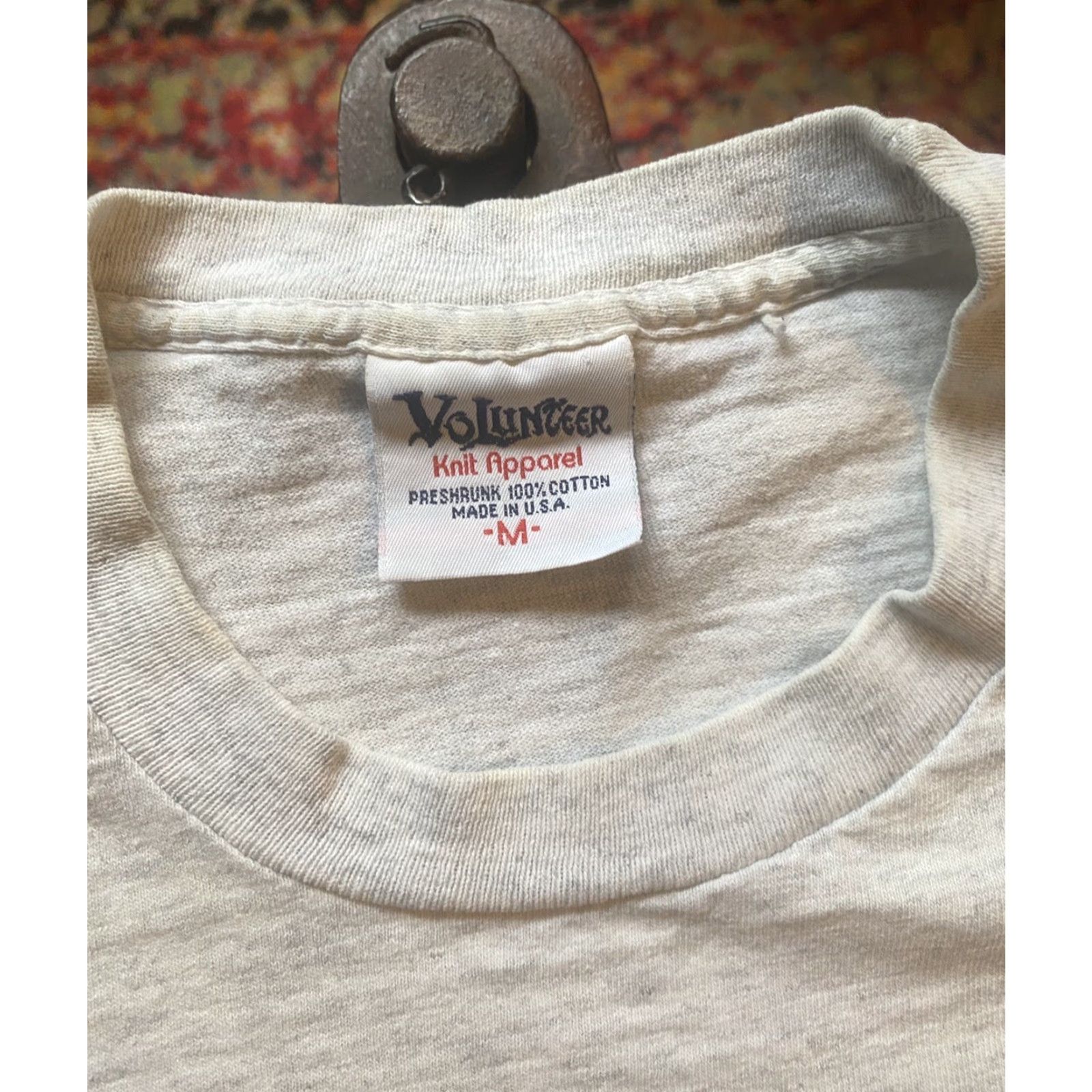 Champion VINTAGE Stanford University National Basketball Champions T-shirt M Gray Cotton Crew Neck Short Sleeve Men Medium VolunteeR 1991 Size US M / EU 48-50 / 2 - 4 Thumbnail