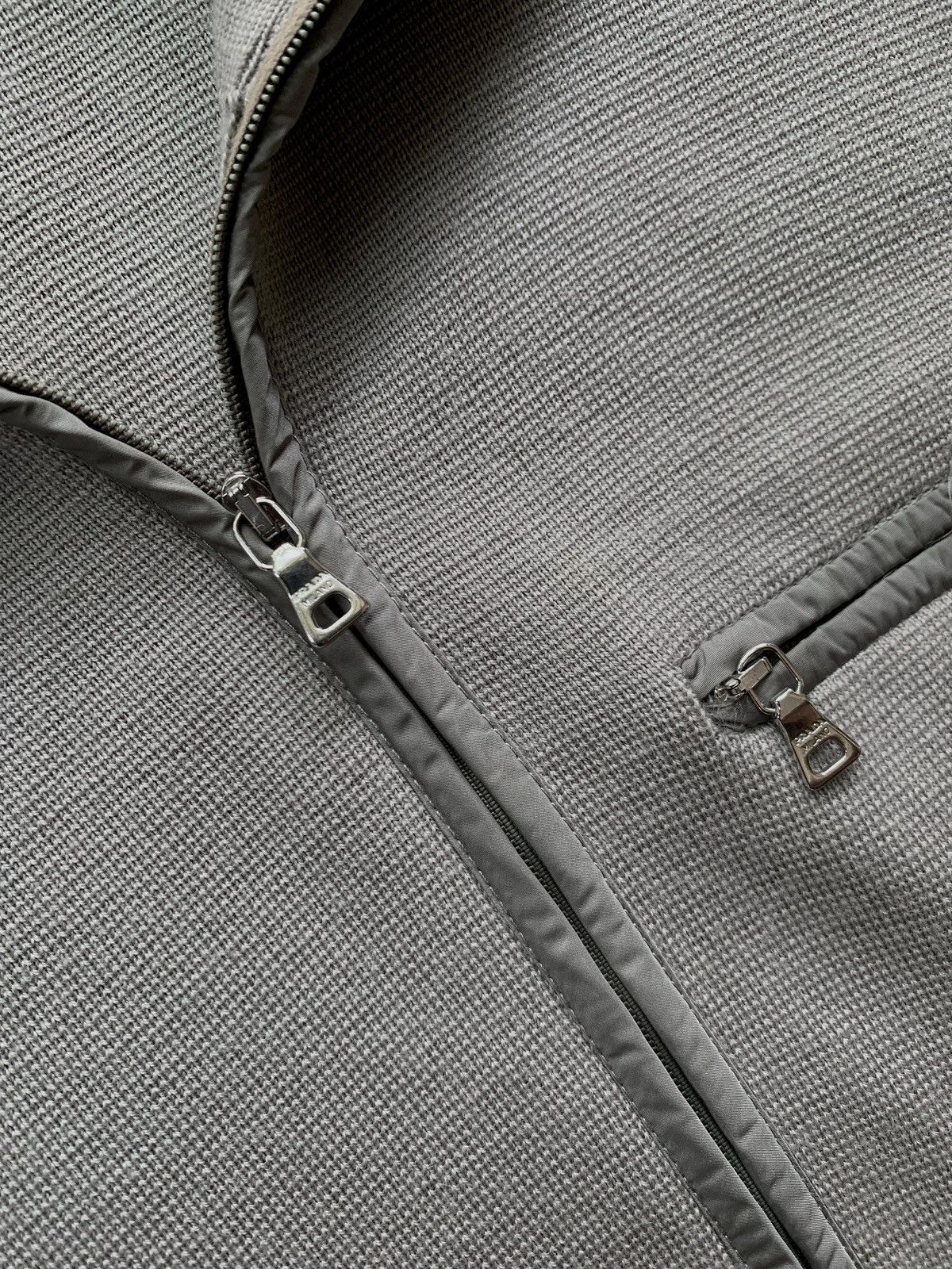 Prada FREE TAX! Halfzip Ribbed Knit Jacket Size US M / EU 48-50 / 2 - 5 Thumbnail