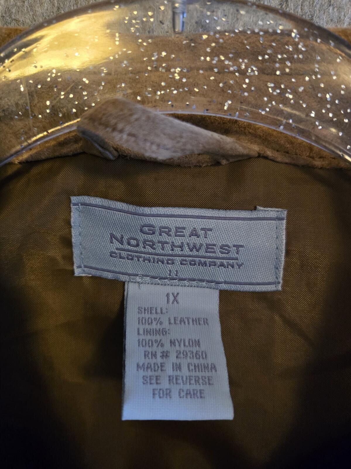 Other Vintage Great Northwest Leather Jacket 90s Y2K Size US XL / EU 56 / 4 - 2 Thumbnail
