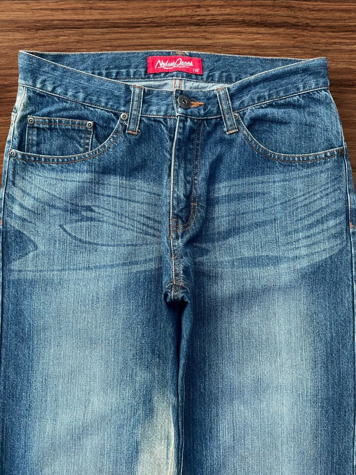 Japanese Brand Vintage Japanese Brand Blue Washed Mid Rise Relaxed Fit Jean Size US 32 / EU 48 - 3 Thumbnail