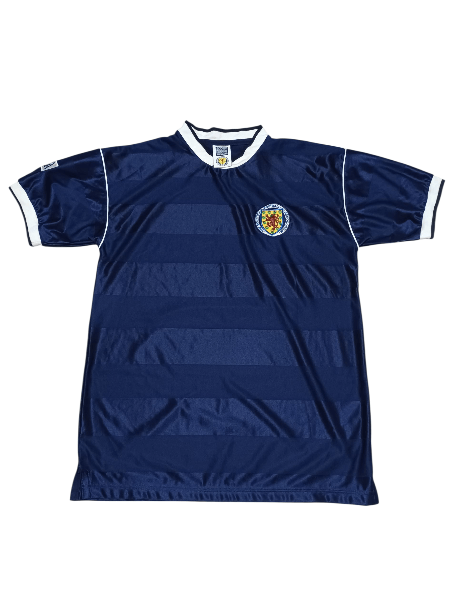 Other SCOTLAND VINTAGE SCORE DRAW SOCER JERSEY BLOKECORE Size US L / EU 52-54 / 3 - 1 Thumbnail