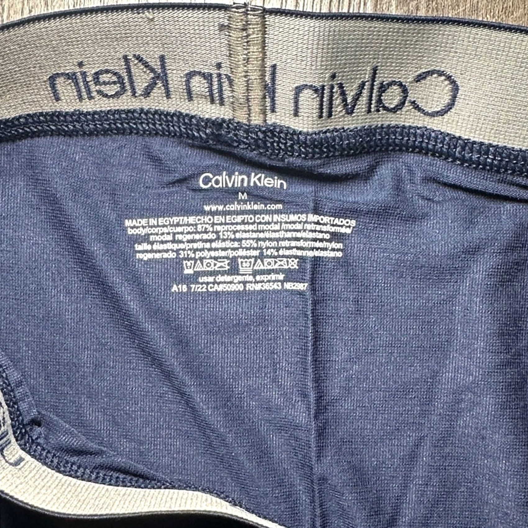 Calvin Klein Calvin Klein Boxer Brief Underwear Modern Modal Ultra Soft Navy Blue M Mens Regular Medium Size 40R - 3 Thumbnail