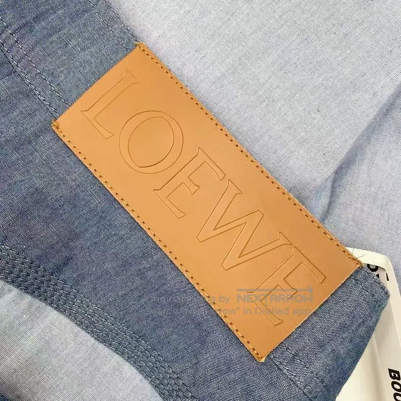 Loewe Loewe Cotton patchwork leather brand logo tights Size 42" / US 20 - 5 Thumbnail
