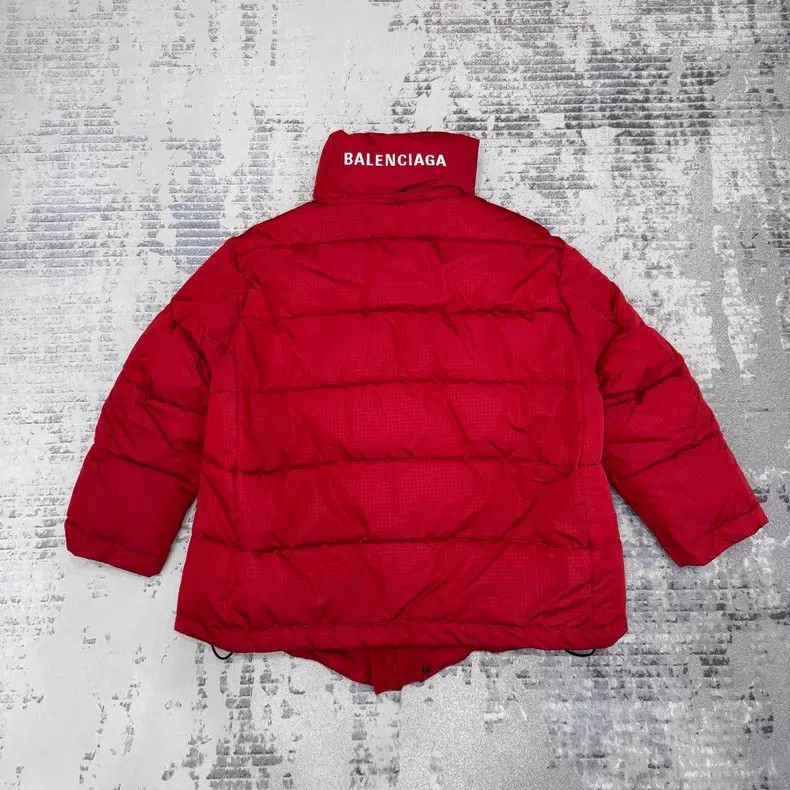 Balenciaga Balenciaga Collar Back Embroidered Logo Puffer Jacket - Re Size XXS / US 00 / IT 34 - 2 Thumbnail