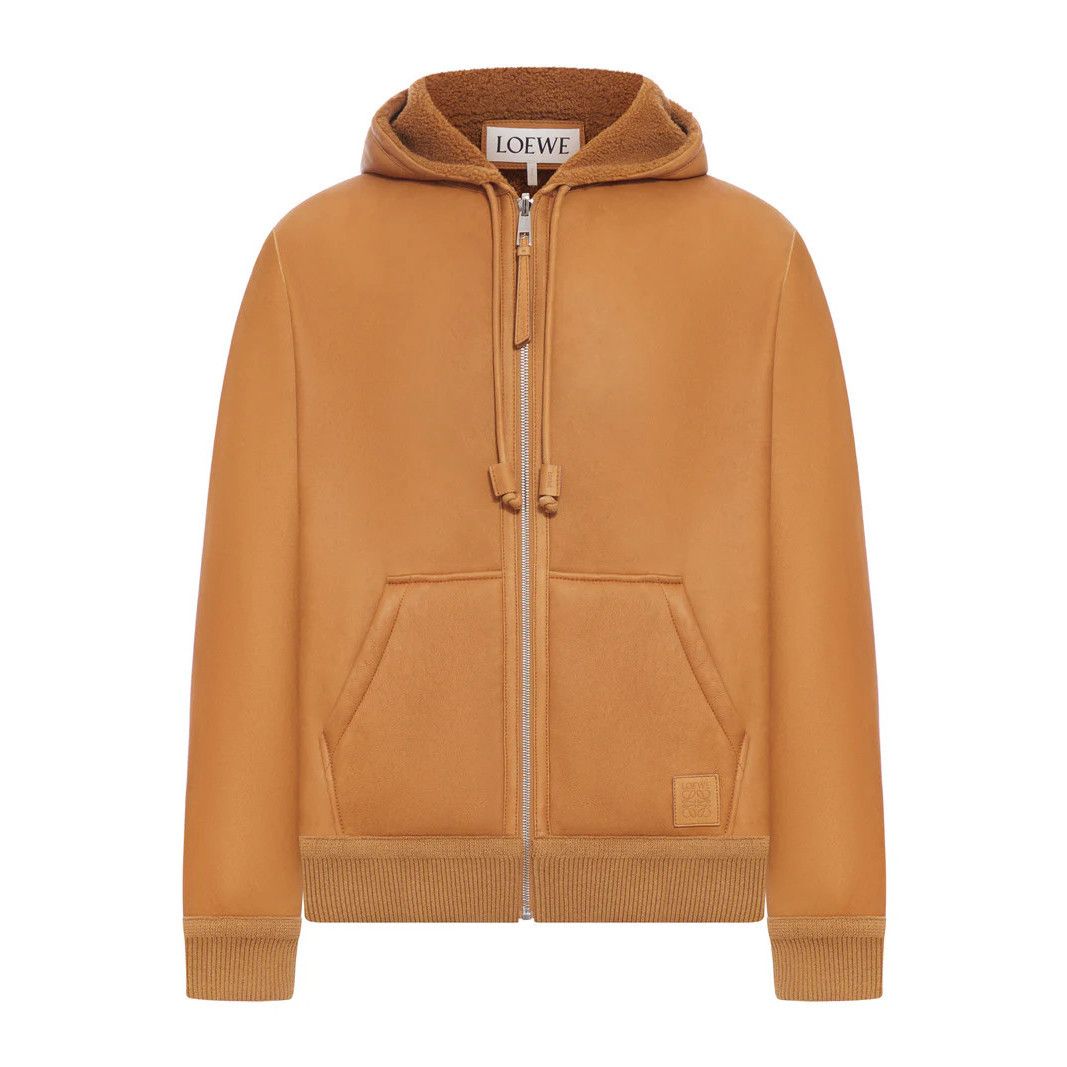 Loewe LOEWE Tan Leather Shearling Jacket New & Authentic (Men's si Size US L / EU 52-54 / 3 - 1 Thumbnail