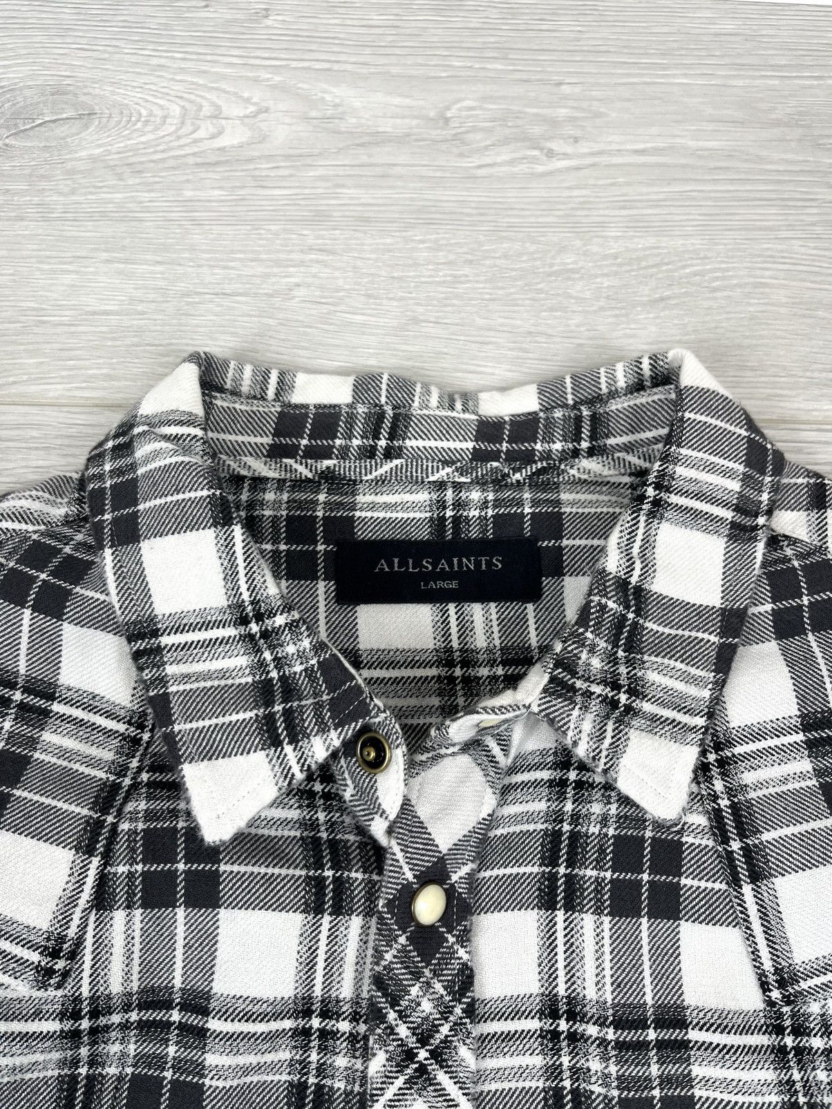 Allsaints Allsaints Blackroad LS Checkered Cotton Flannel Shirt Size US L / EU 52-54 / 3 - 8 Thumbnail