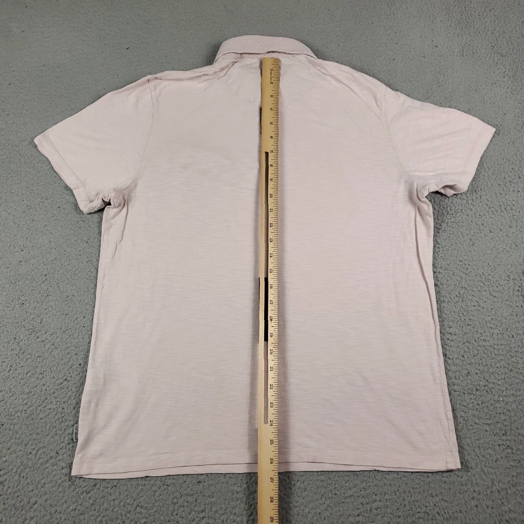 Ted Baker Ted Baker London Polo Shirt Mens Size 4 Pink Short Sleeve Cotton Button Collar Polo Tee Sports Casual Vintage No Size US S / EU 44-46 / 1 - 5 Thumbnail
