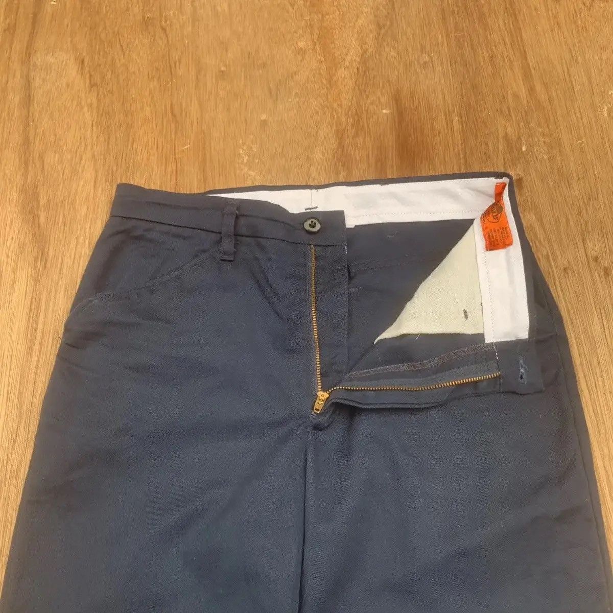 Red Kap VINTAGE RED KAP W29 L31 NAVY TROUSERS BLANK PANTS Size US 29 - 6 Thumbnail