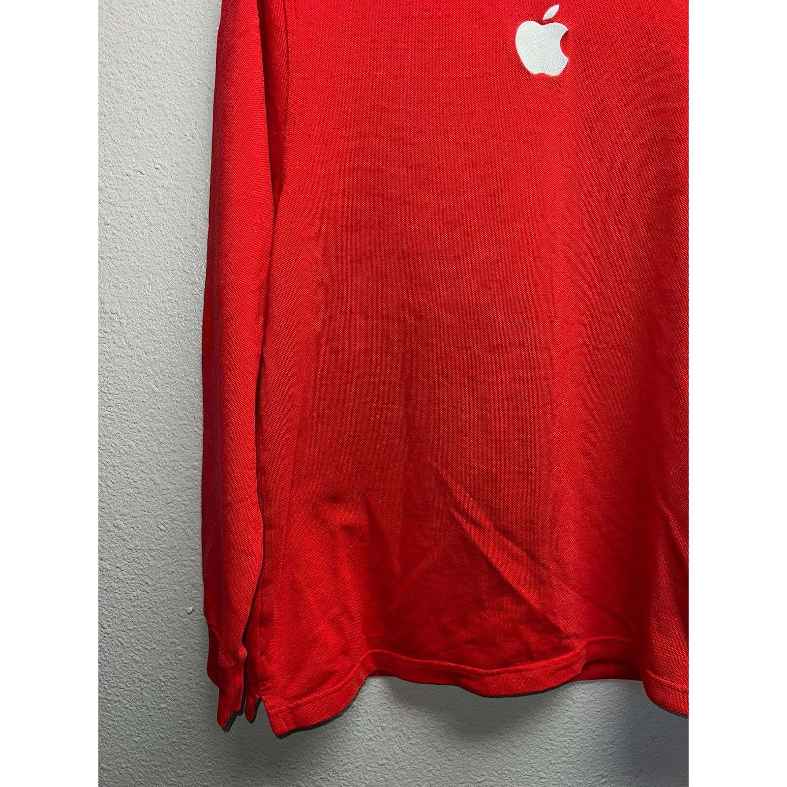 Apple Apple Shirt Long Sleeve Logo Company Red Tee Cotton Medium Size US M / EU 48-50 / 2 - 4 Thumbnail