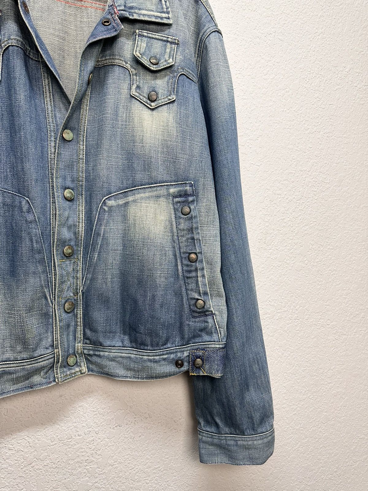 Diesel Denim Jacket Diesel Multipocket Leather Junya Watanabe Y2K Size US L / EU 52-54 / 3 - 5 Thumbnail