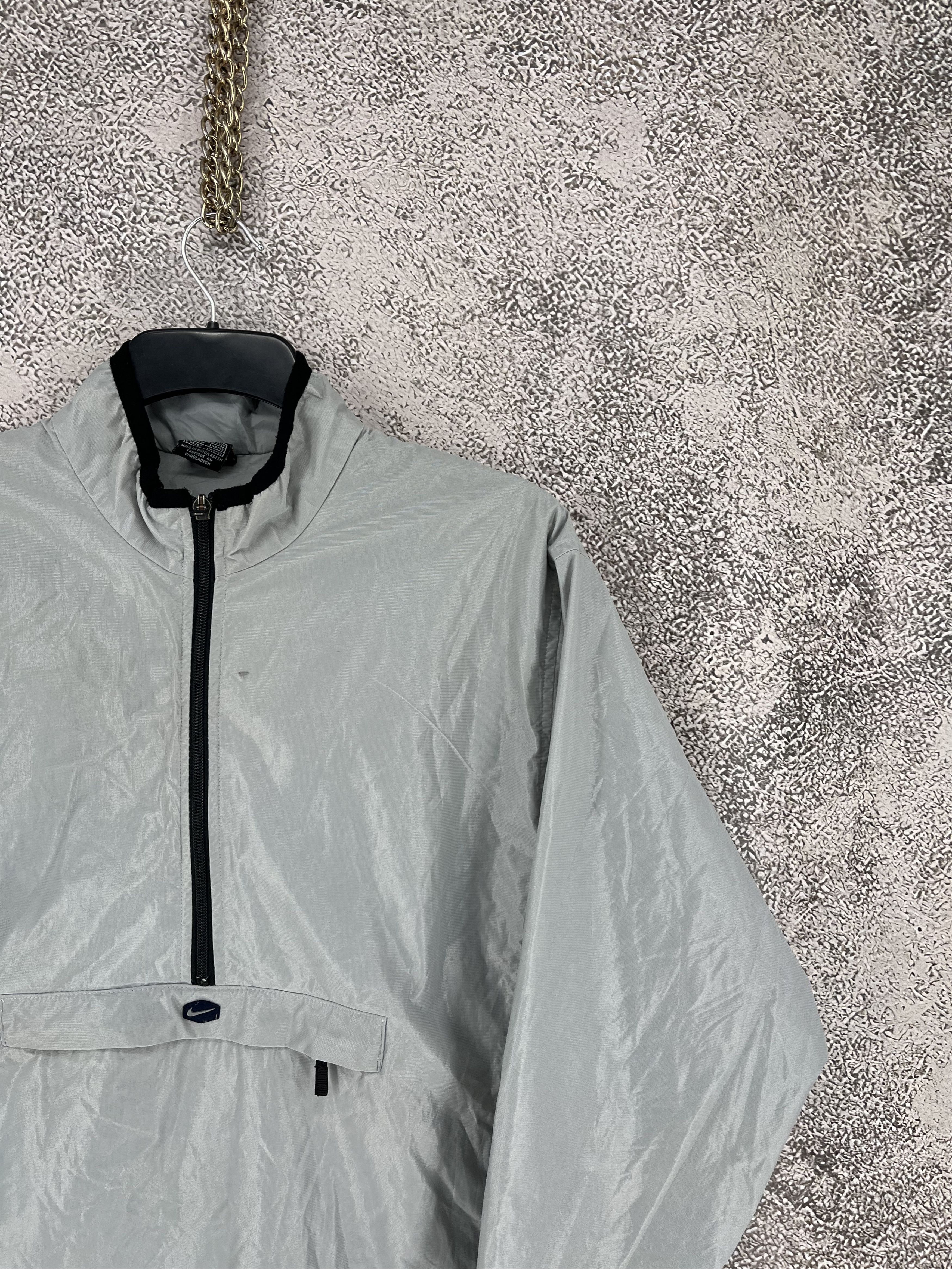 Nike Vintage Nike Pullover Windbreaker Hoodie Grey Size-M Size US M / EU 48-50 / 2 - 6 Thumbnail