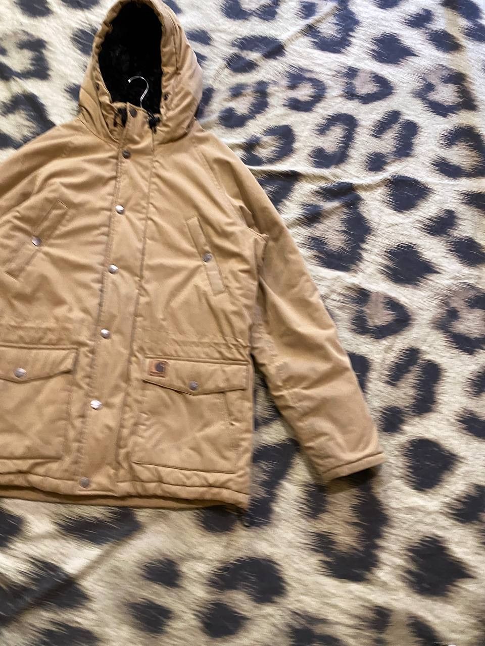 Carhartt vintage beige jacket logo Carhartt luxury Streetwear Y2K Size US L / EU 52-54 / 3 - 8 Thumbnail