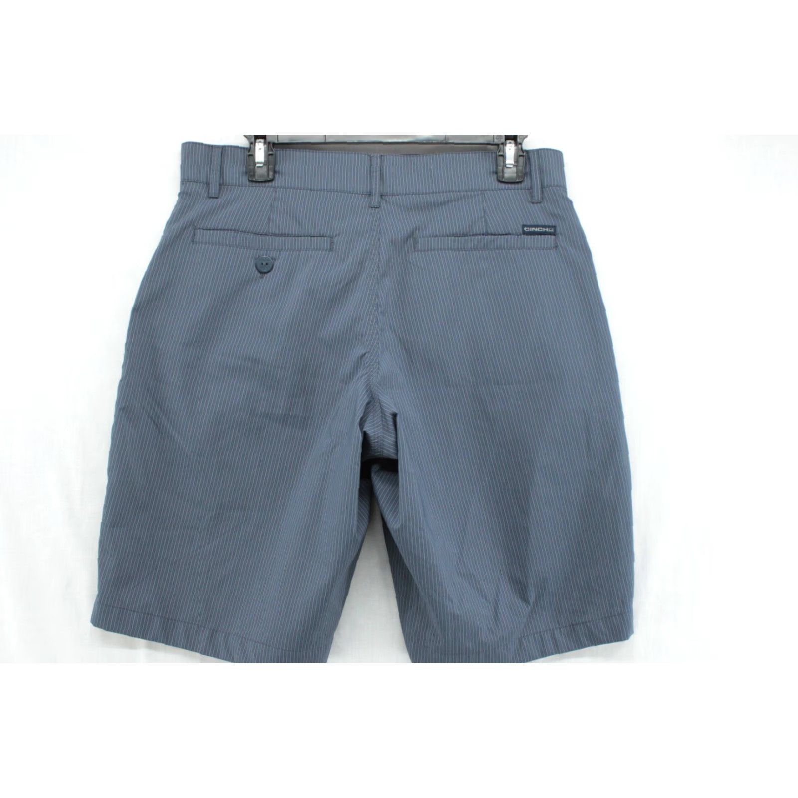 Vintage Cinch Arena Flex Shorts Men's 32 Blue Gray Stripe Modern Golf Preppy Size US 32 / EU 48 - 4 Thumbnail