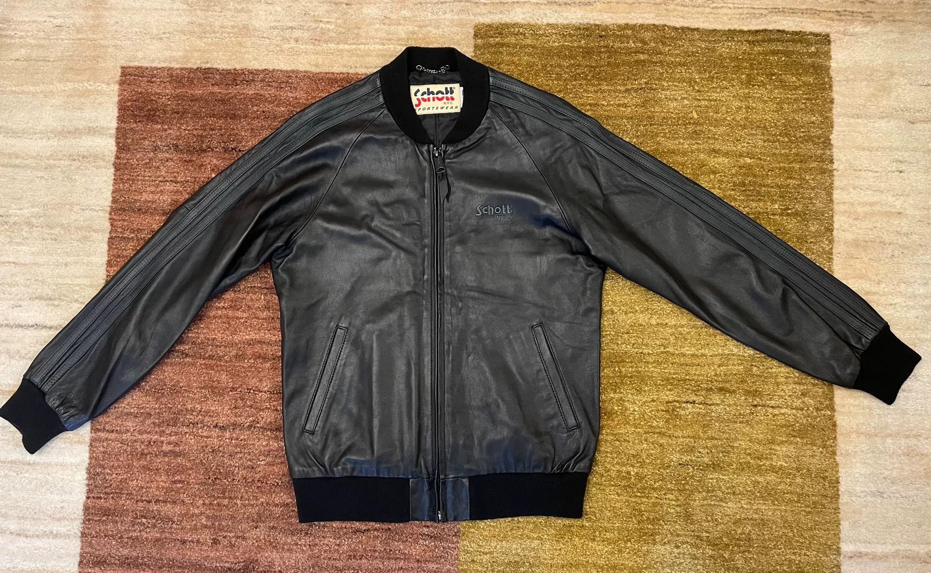 Schott Schott NYC Lambskin Baseball Jacket Size US L / EU 52-54 / 3 - 1 Thumbnail
