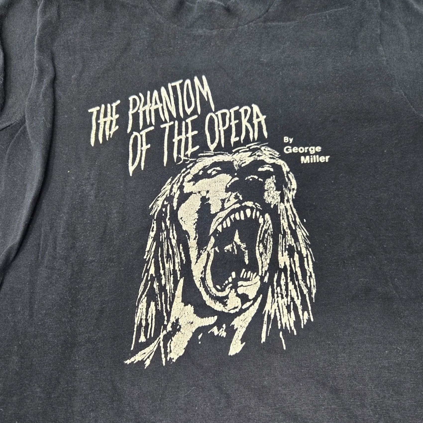 Vintage VINTAGE Phantom Of The Opera T Shirt George Miller Black S RARE Men Small Shirt Size US S / EU 44-46 / 1 - 2 Thumbnail