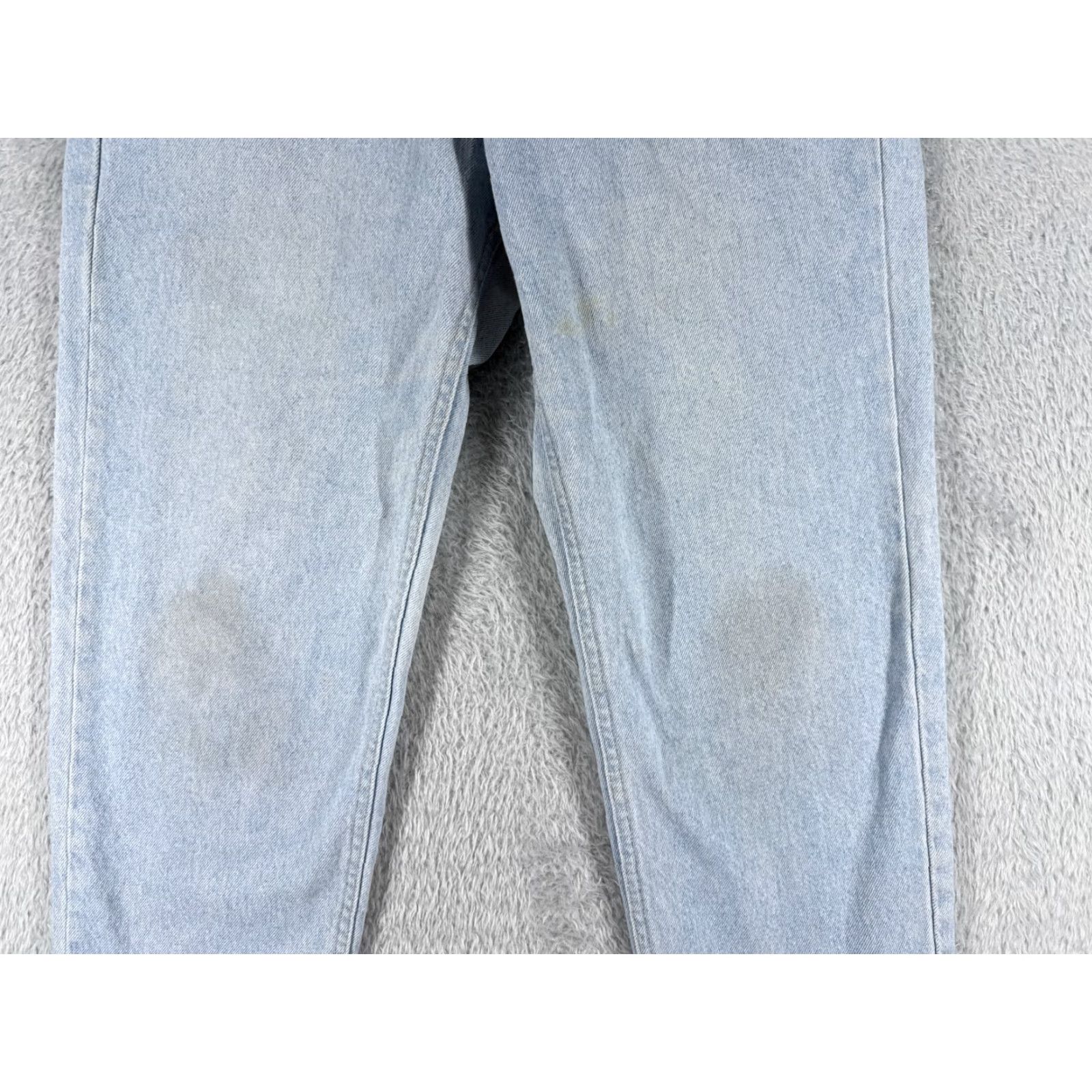 Lee VINTAGE Lee Jeans Adult 36 Blue Denim Straight Leg 5-Pocket Cotton Light Wash 28in Inseam Men Size US 36 / EU 52 - 3 Thumbnail