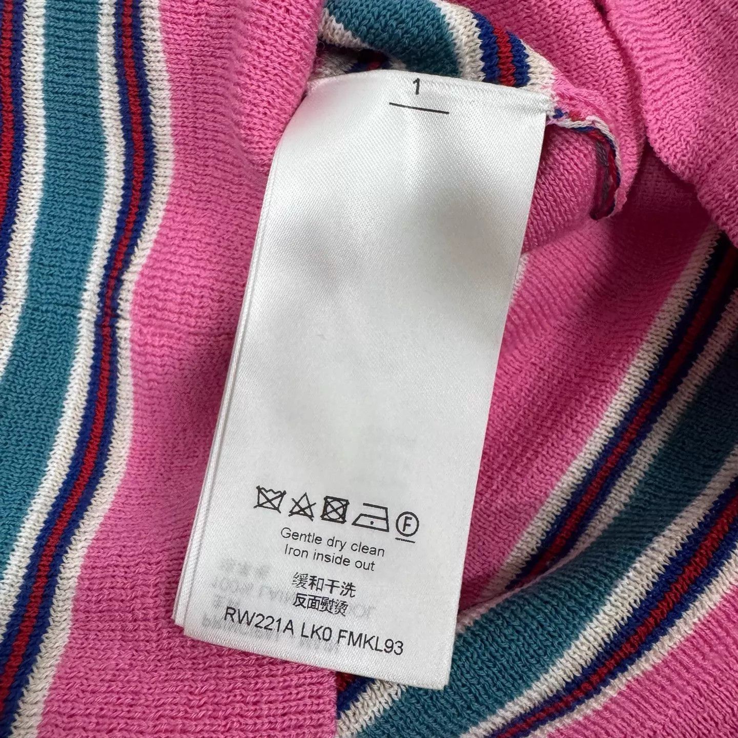 Louis Vuitton LV pink stripe bell sleeves short knit top M Size M / US 6-8 / IT 42-44 - 6 Thumbnail