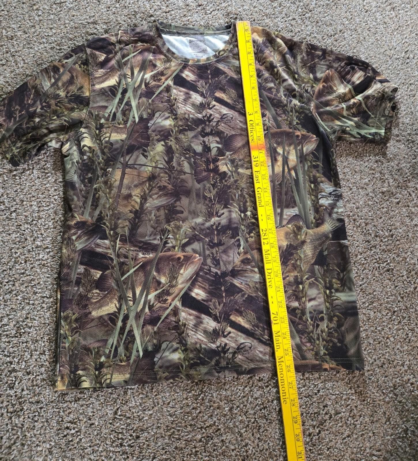 Designer Paramount Outdoors Fish Camo Jersey Shirt Medium Size US M / EU 48-50 / 2 - 3 Thumbnail