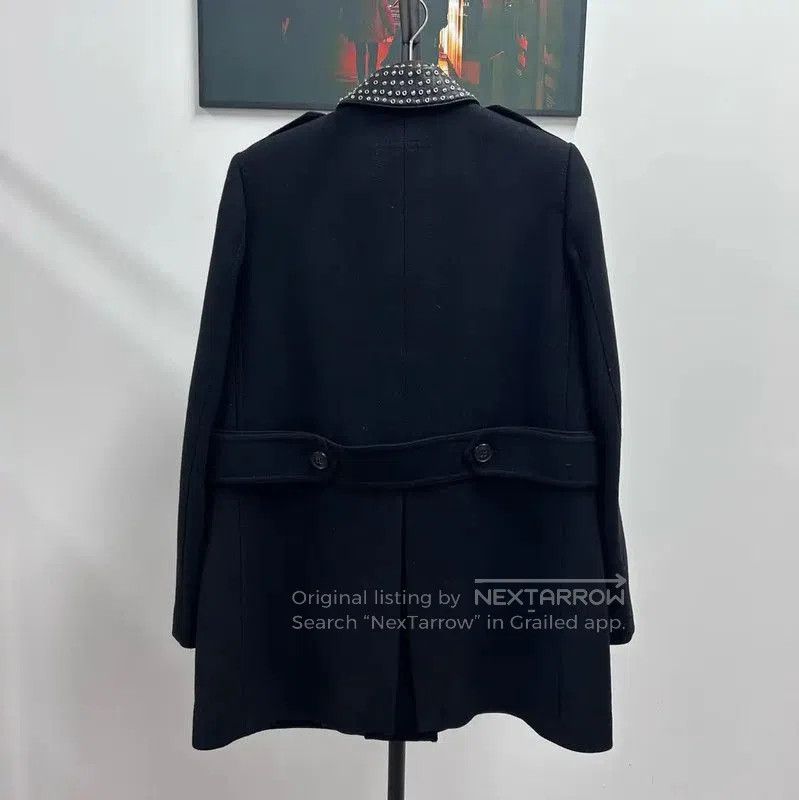 Burberry Burberry Women's Black Wool Long Coat. Size L / US 10 / IT 46 - 2 Thumbnail