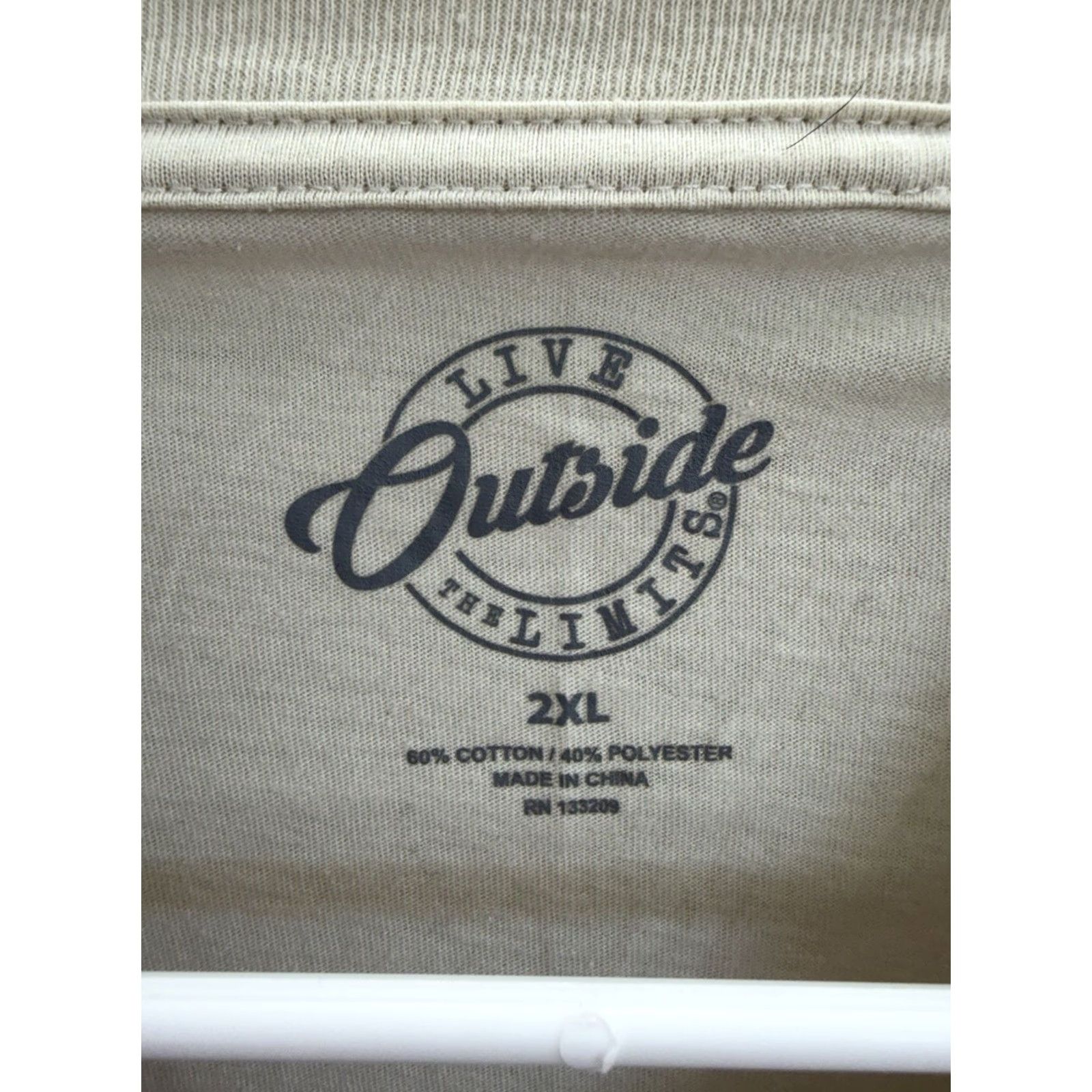 Vintage Live Outside The Limits Womens T-Shirt 2XL Coffee & Anxiety Short Sleeve Brown Knit Cotton Polyester Casual Short Sleeve T-Shirt Womens Size XXL / US 16-18 / IT 52-54 - 5 Thumbnail
