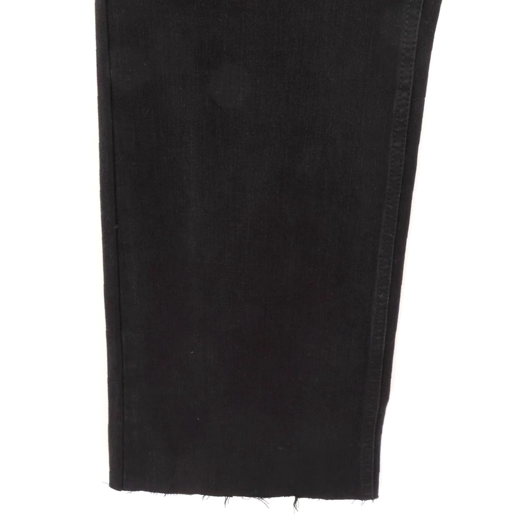 Commando Commando Womens Large Solid Black Denim Jeans Pants Bootcut Pockets High Rise Regular Size 36" / US 14 / IT 50 - 4 Thumbnail