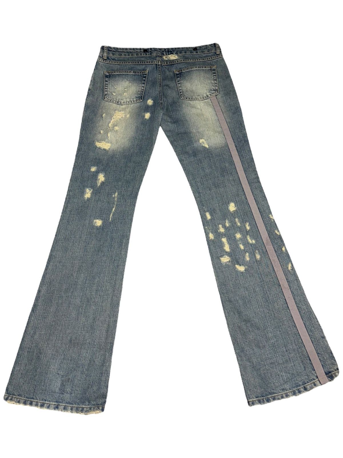 Roberto Cavalli 30 Vintage Cavalli Studded boot Jeans Denim flare sand wash Size US 30 / EU 46 - 2 Thumbnail