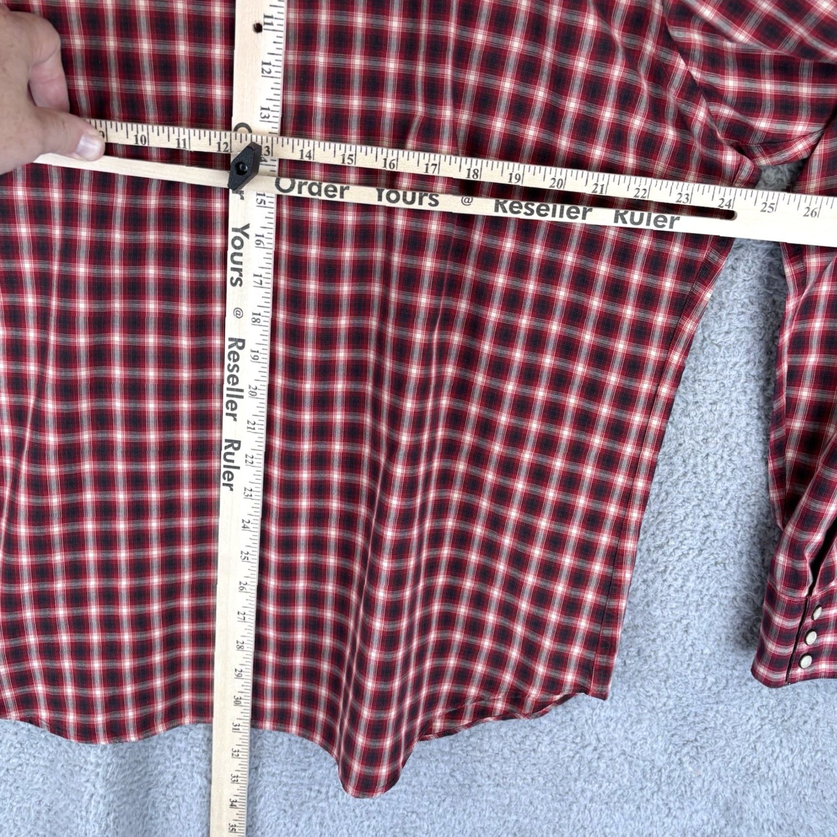 Polo Ralph Lauren VINTAGE Polo Ralph Lauren Classic Western Pearl Snap Shirt Red Plaid Men's XL Shirt Size US XL / EU 56 / 4 - 6 Thumbnail