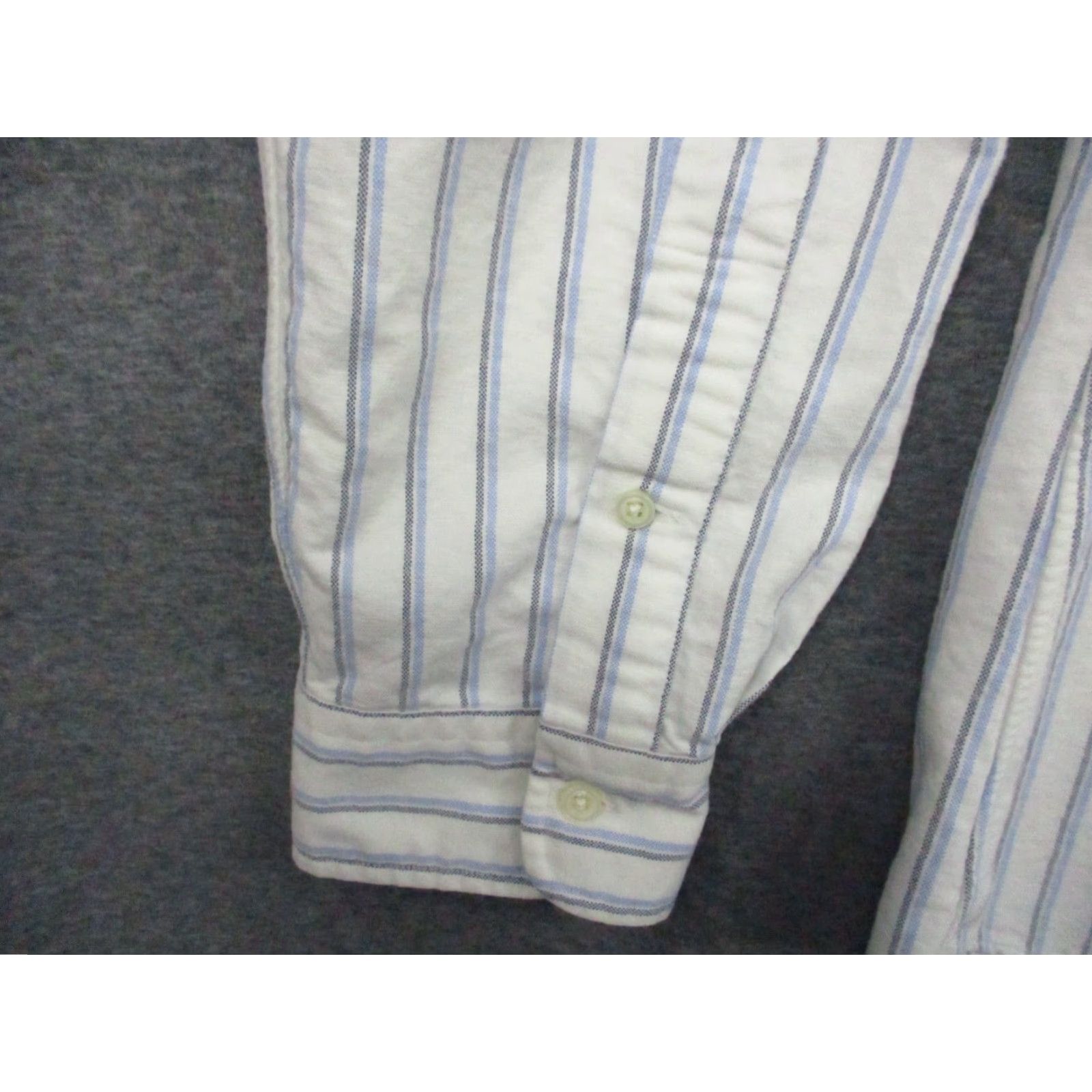 Ralph Lauren Ralph Lauren Shirt XL Men Button-Down Classic Fit Blue Stripe Logo Pony Long Sleeve Blue Polo Button-Up Shirt Reg/Regular Fit Mens Size US XL / EU 56 / 4 - 3 Thumbnail