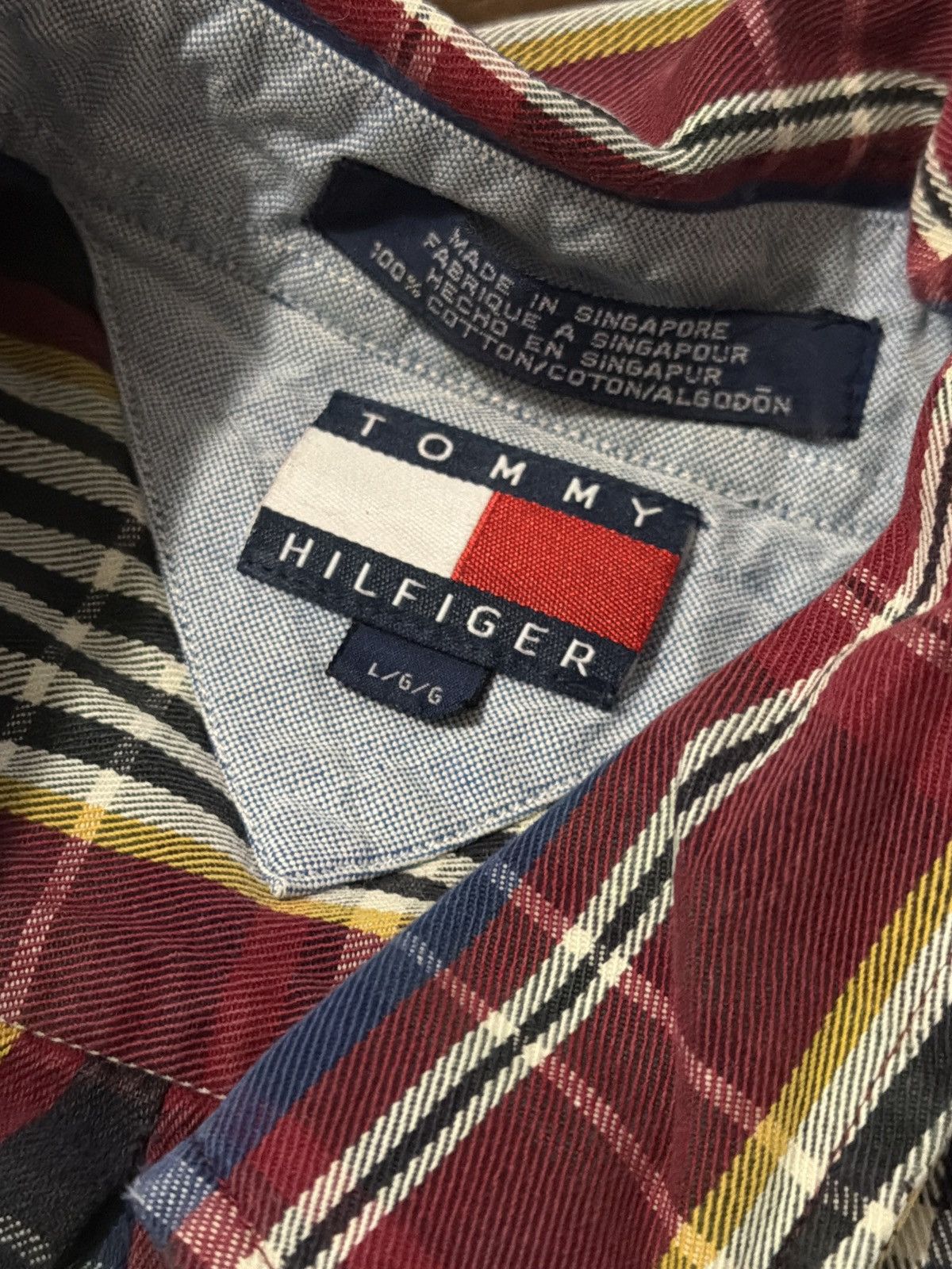 Tommy Hilfiger Tommy Hilfiger plaid multi colour button up Size US L / EU 52-54 / 3 - 2 Thumbnail
