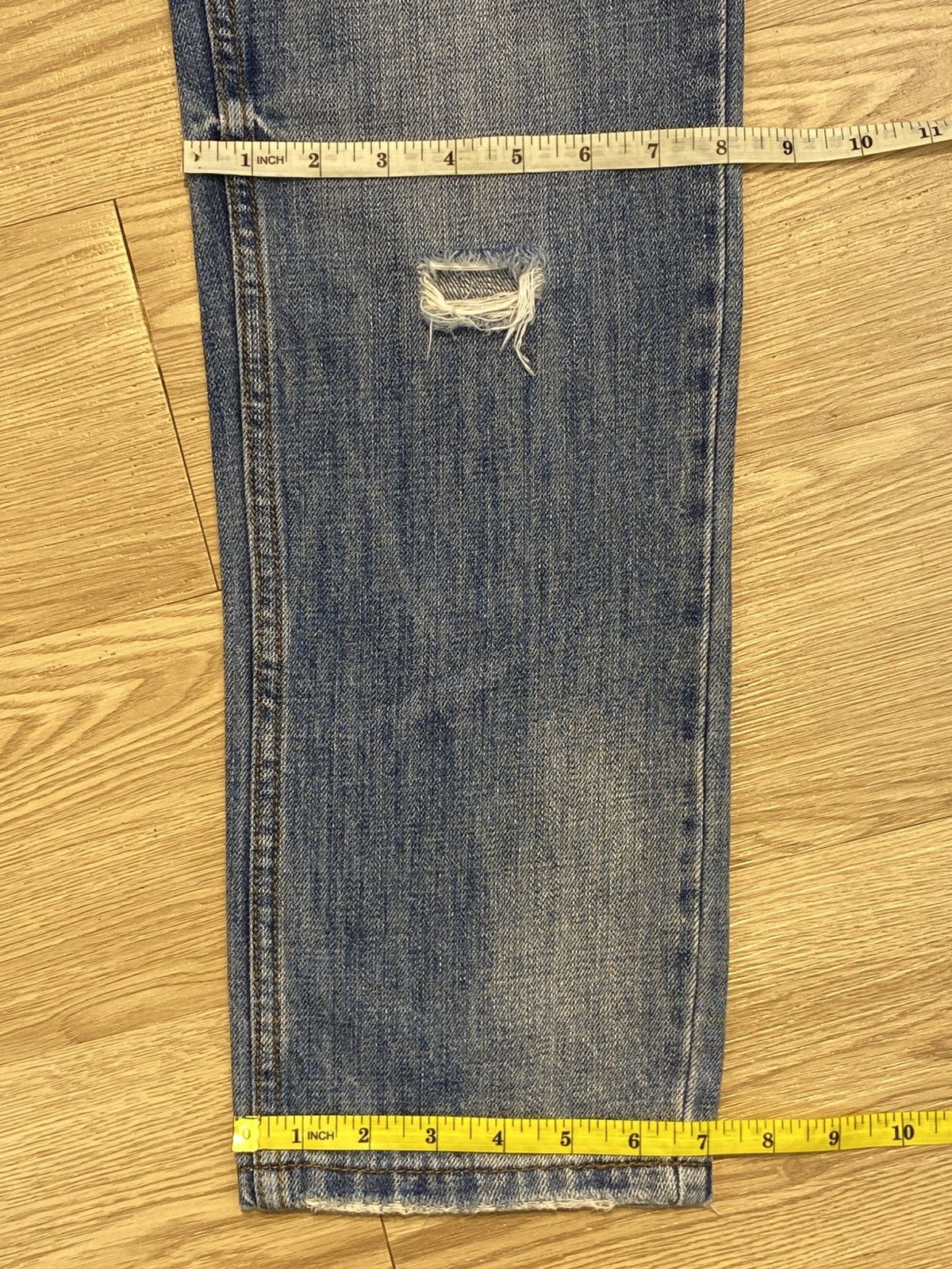 Japanese Brand Vintage Japanese Brand Hairy Leg Distress Denim Size US 32 / EU 48 - 16 Thumbnail