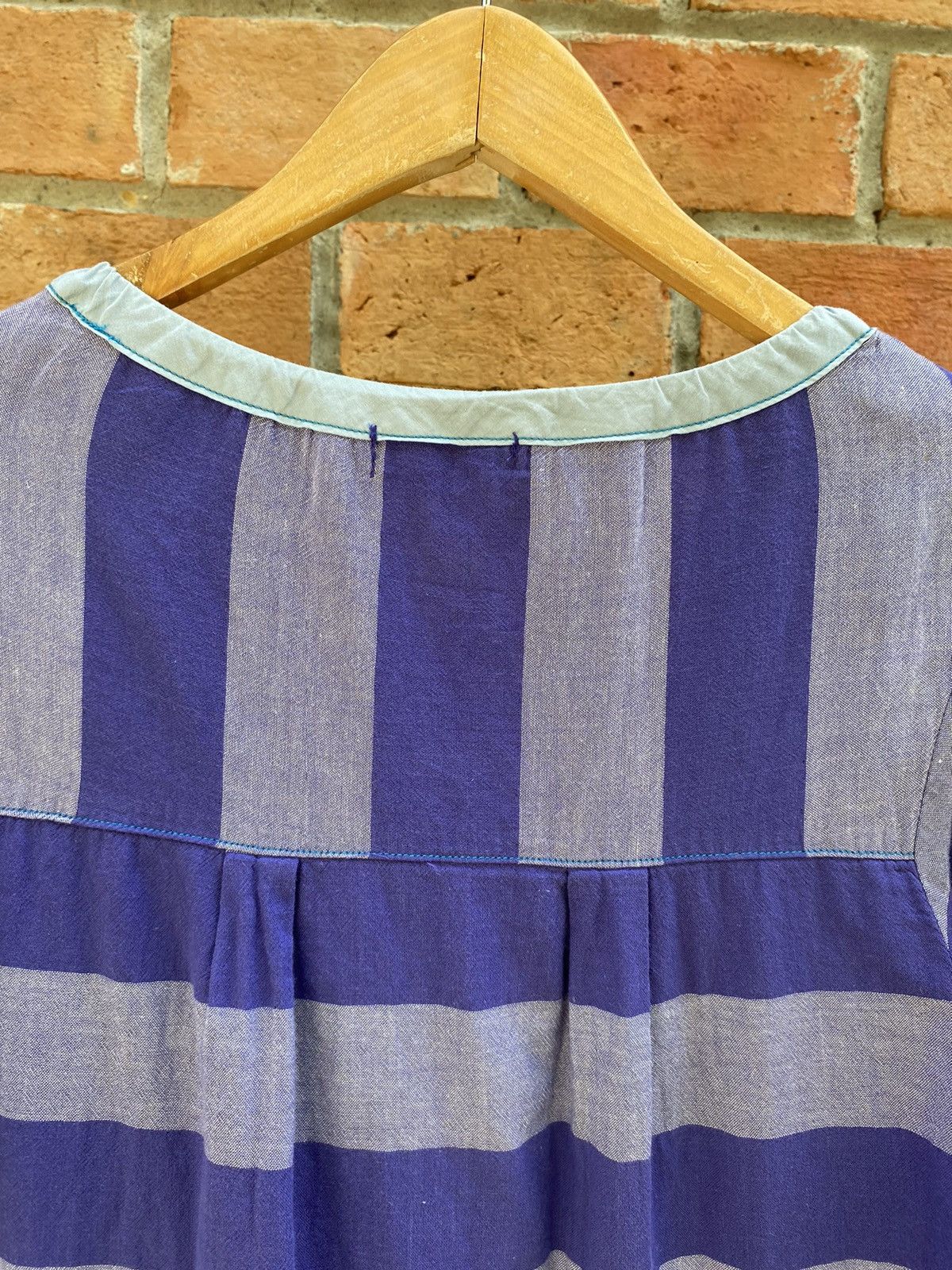 Zucca Zucca stripped ruffle purple blouse Size M / US 6-8 / IT 42-44 - 8 Thumbnail