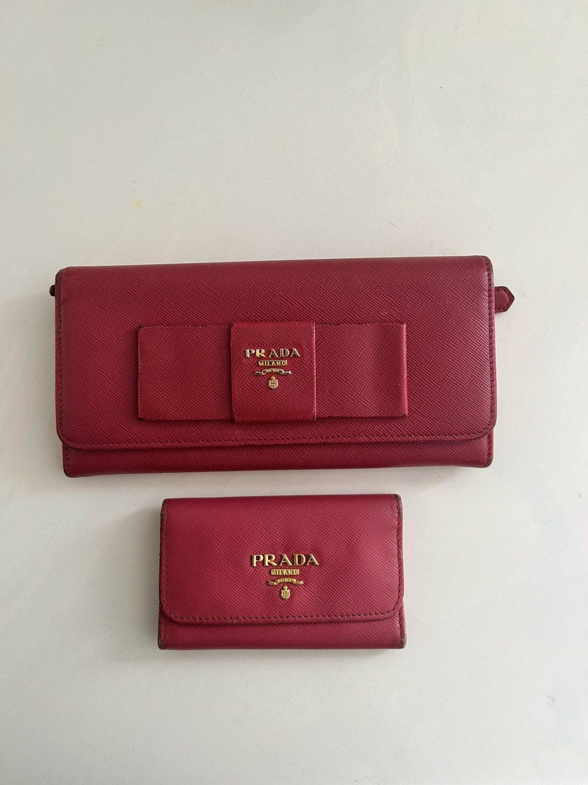 Prada Bow Wallet and Key Holder Set Size ONE SIZE - 1 Thumbnail