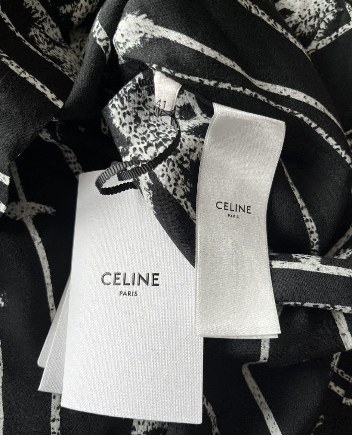 Celine × Hedi Slimane Celine by Hedi Slimane Palm Tree Shirt Brand New Size US XL / EU 56 / 4 - 4 Thumbnail