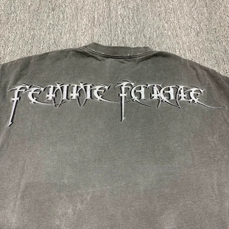 Balenciaga Balenciaga Gray washed to make old Sanskrit letters behind Size US XS / EU 42 / 0 - 7 Thumbnail