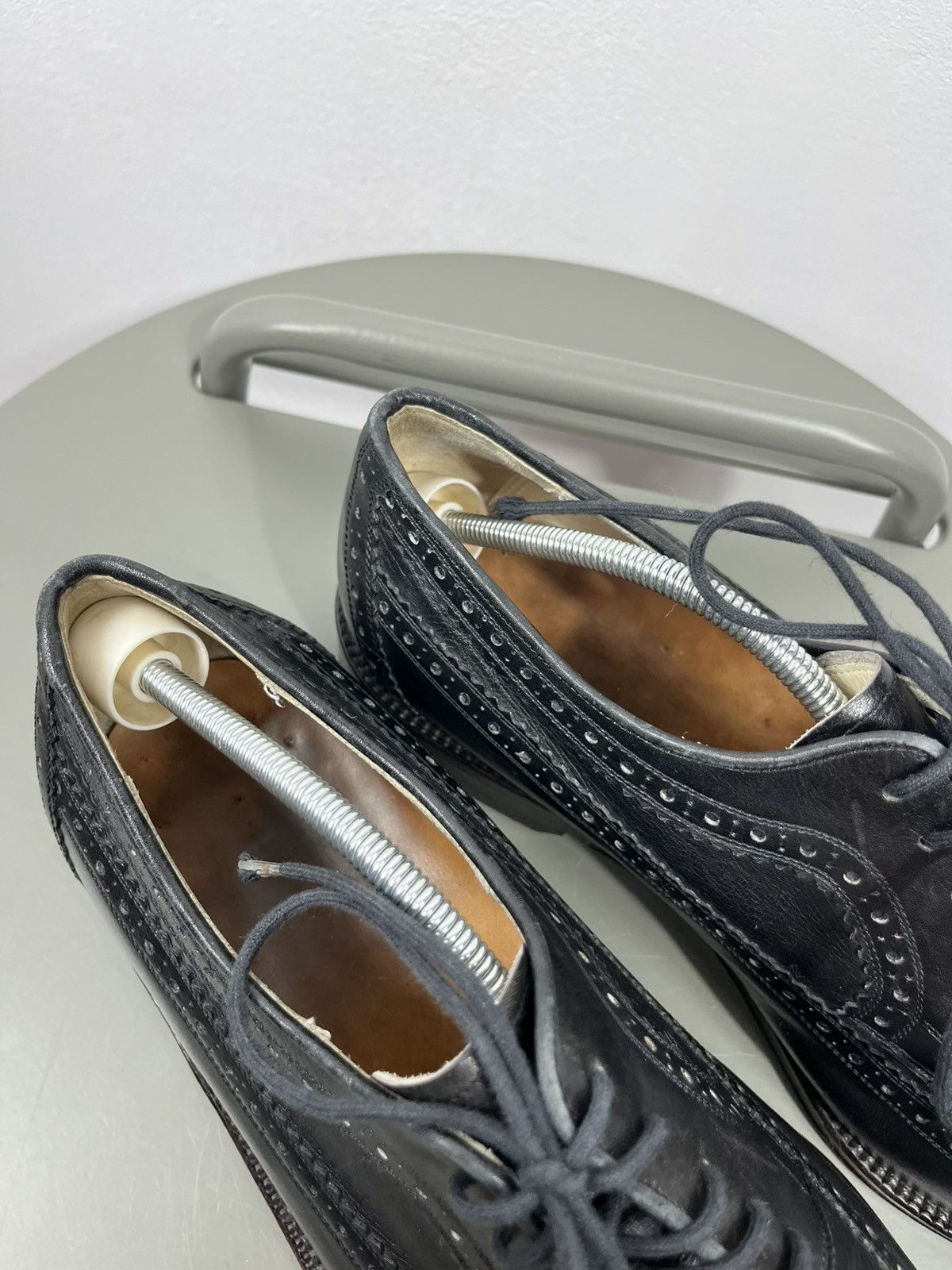 Leather Black Leather Brogue Wingtip Shoes Size 41 EU Dress Leather Size US 8 / EU 41 - 11 Thumbnail