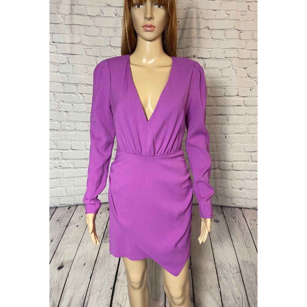 Ramy Brook NWT New $495 Ramy Brook Kiera V-neck Pink Mini Dress Size 4 Size S / US 4 / IT 40 - 2 Thumbnail