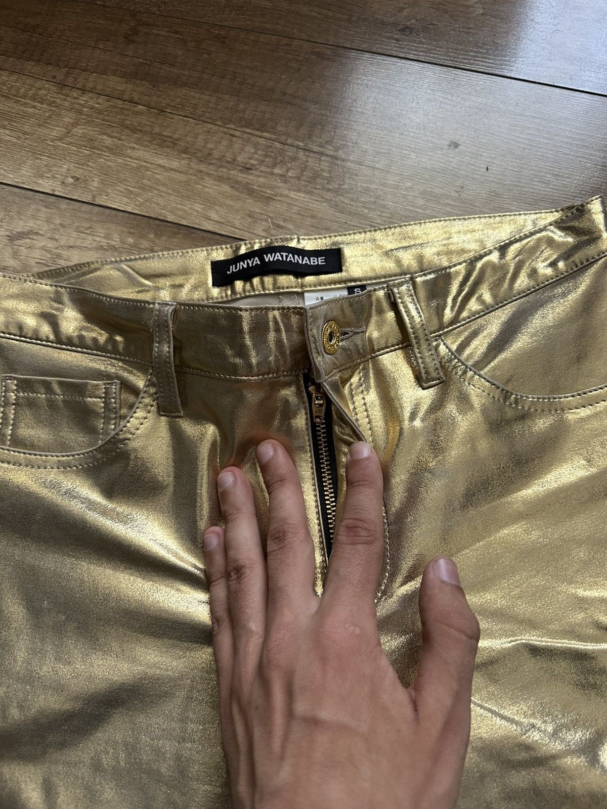 Junya Watanabe Junya Watanabe Japanese Gold Pants Trousers Size 24" / US 00 / IT 34 - 9 Thumbnail