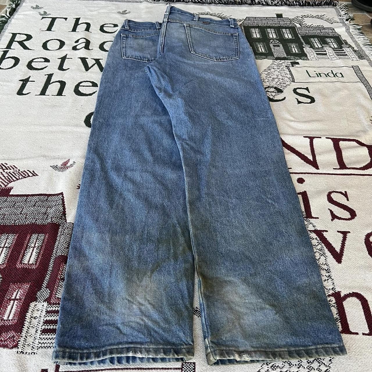 Vintage Vintage Y2K/2000s Baggy Light Wash Skater Style Essential Denim Jeans! Size US 36 / EU 52 - 4 Thumbnail