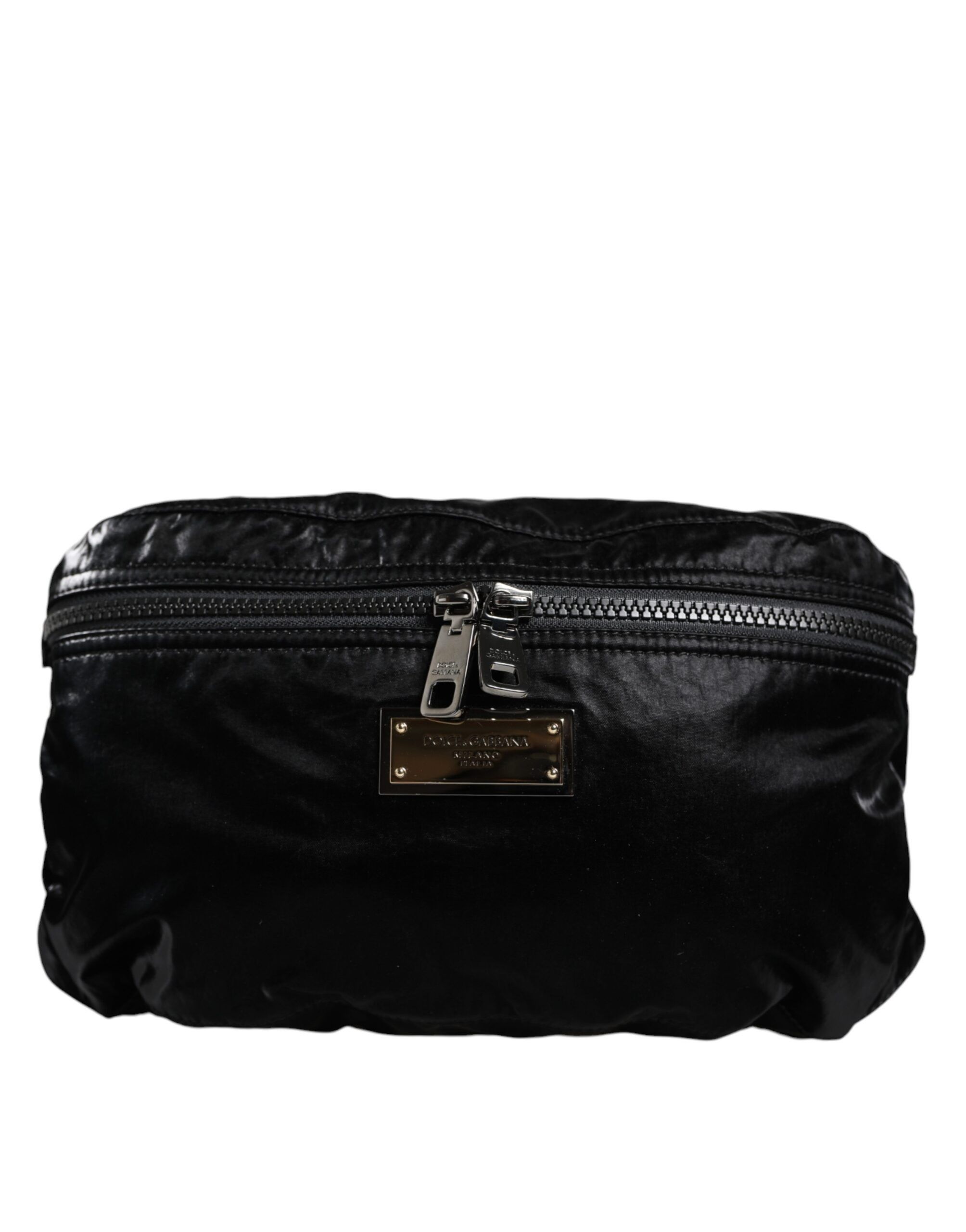 Black Nylon Fabric Belt Waist Fanny Pack Women's Bag