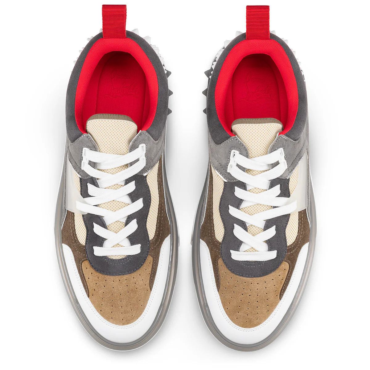 Christian Louboutin o1s1wg111124 Astroloubi Studded Suede Sneakers in Multicolor Size US 5.5 / IT 35.5 - 3 Thumbnail