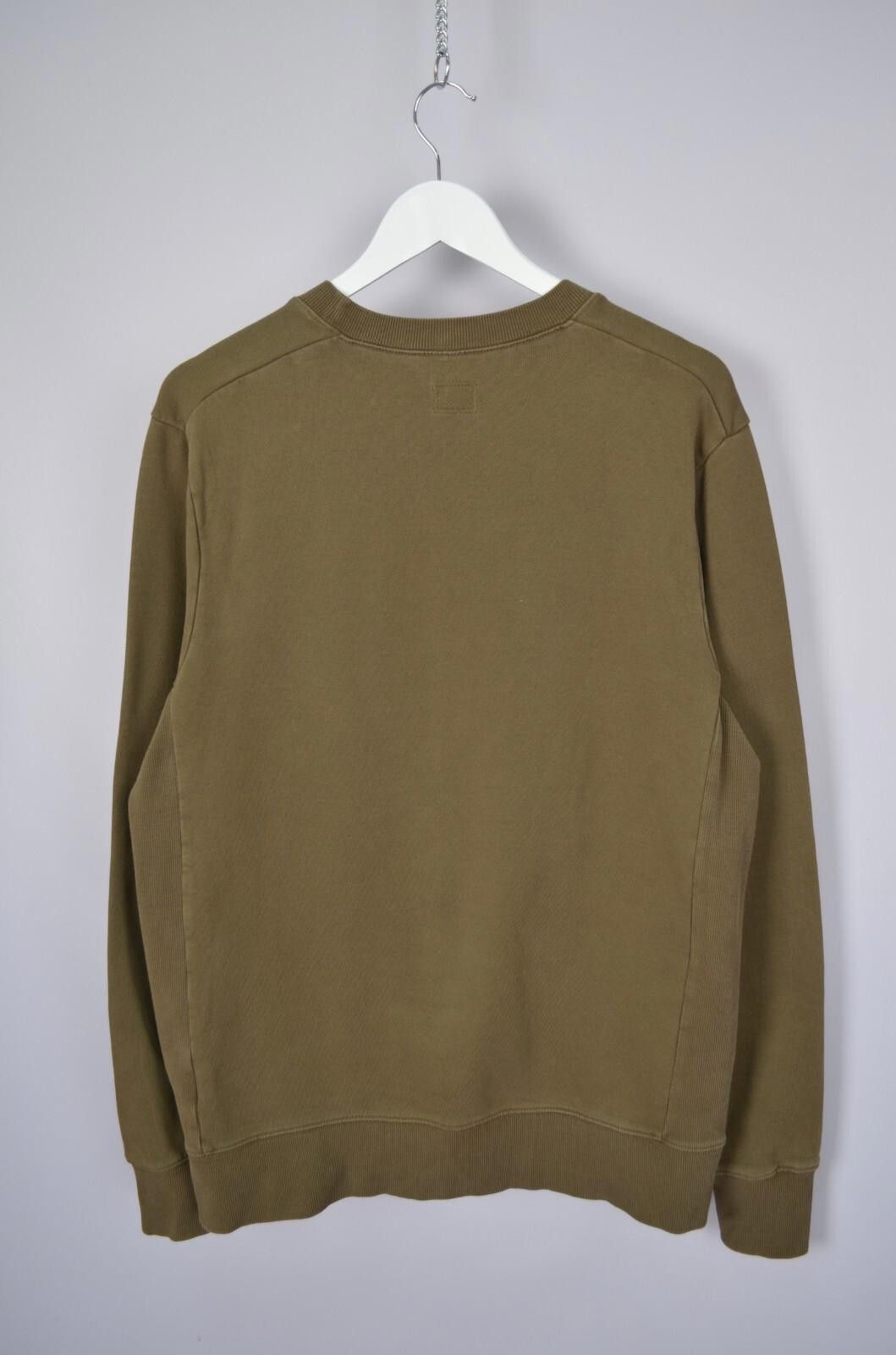C.P. Company C.P. Company Logo Mens Khaki Crew Neck Sweatshirt Size L Size US L / EU 52-54 / 3 - 10 Thumbnail