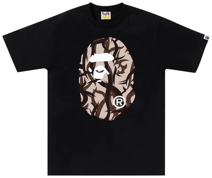 Bape BAPE Tribal Camo Big Ape Head Tee Size US XL / EU 56 / 4 - 1 Thumbnail