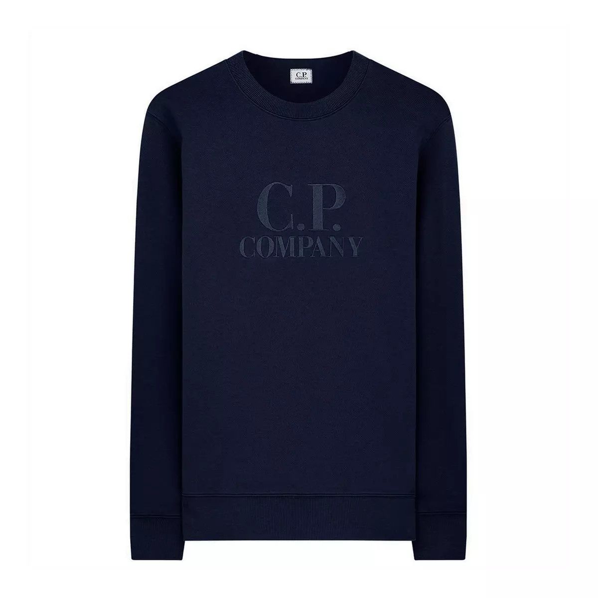 C.P. Company o1y1224 Logo Crewneck Sweatshirt in Navy Blue Size US S / EU 44-46 / 1 - 1 Thumbnail